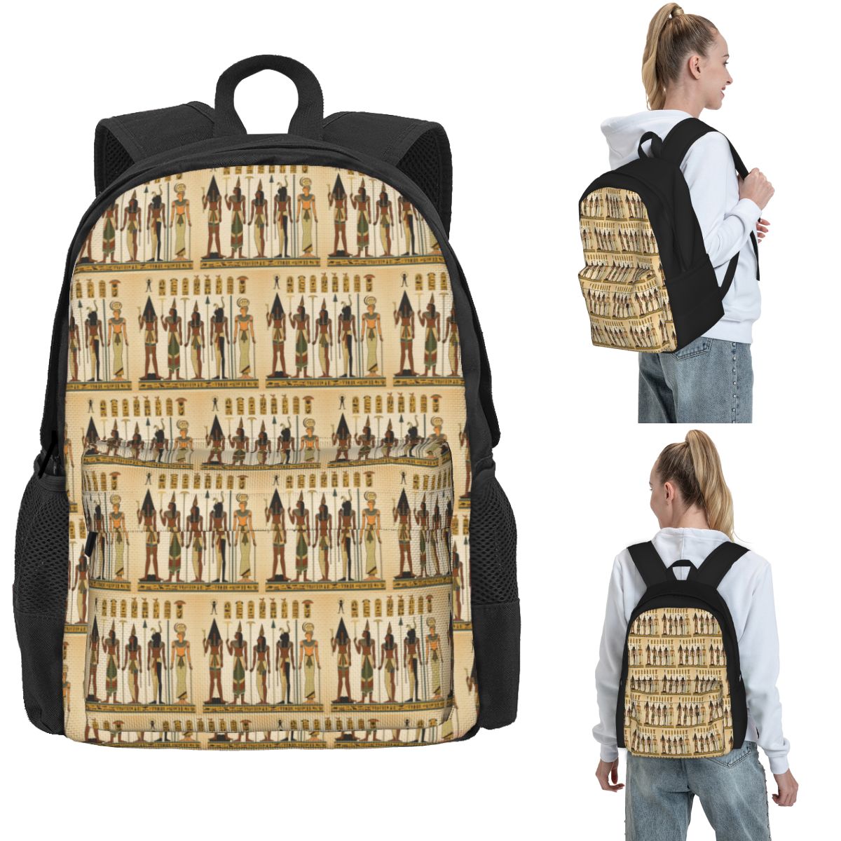 Women Bags Egypt Sale - Ancient Egypt Seamless Pattern Backpack Hot