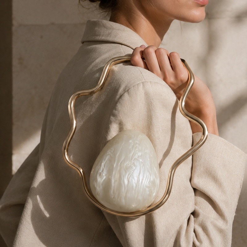 Women'S Evening Bags - Women mini Acrylic egg bag cute