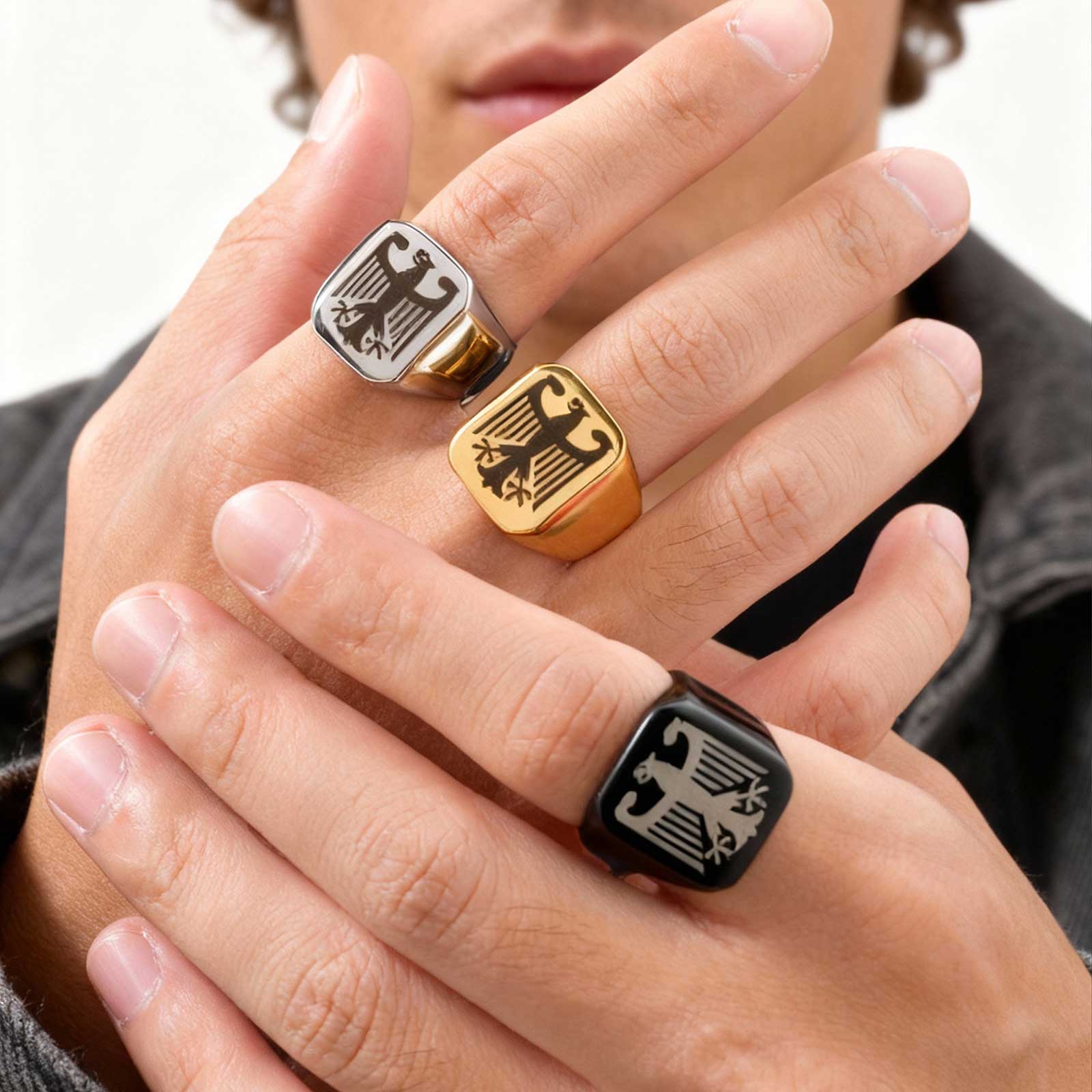 Women Bags Logo - Custom Flying Hawk Eagle Ring Cool