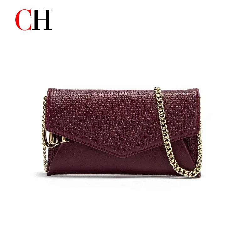 Women Bags Logo - CH Fashion Women's Crossbody Bag Textured
