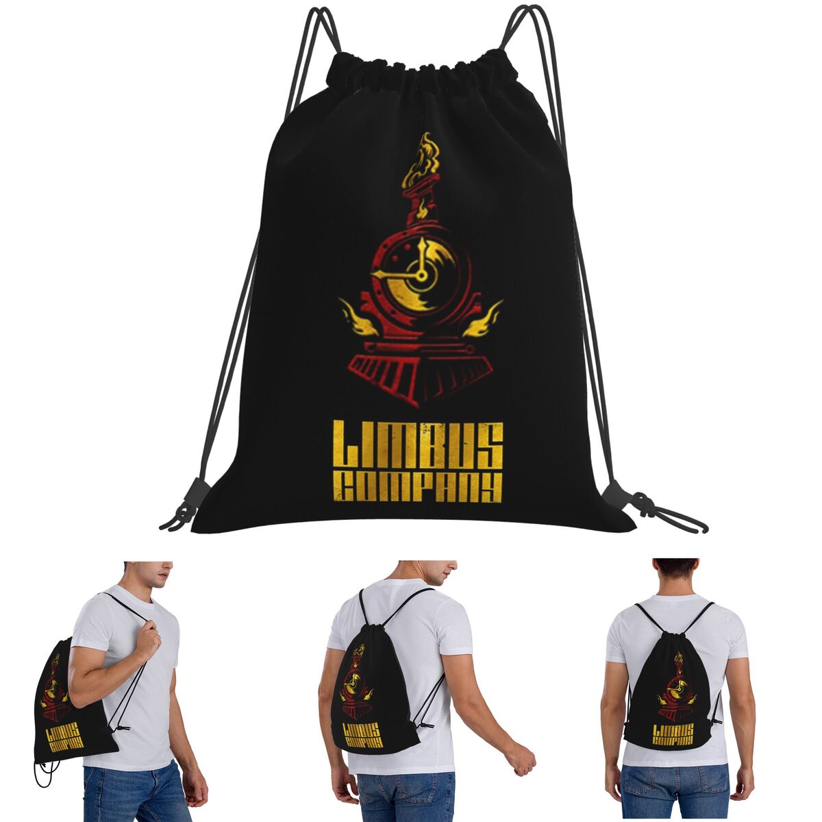 Women Bags Company - Limbus Company Backpacks Casual Drawstring Bundle