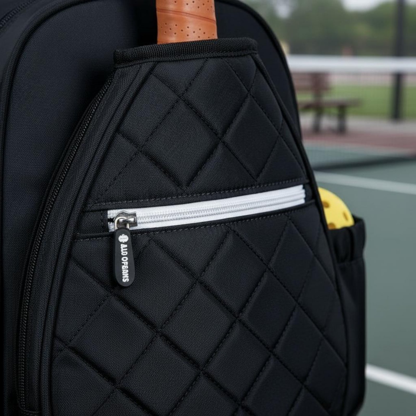 Women Bags And Shoes - Quilted Pickleball Backpack Lightweight Pickleball Paddle