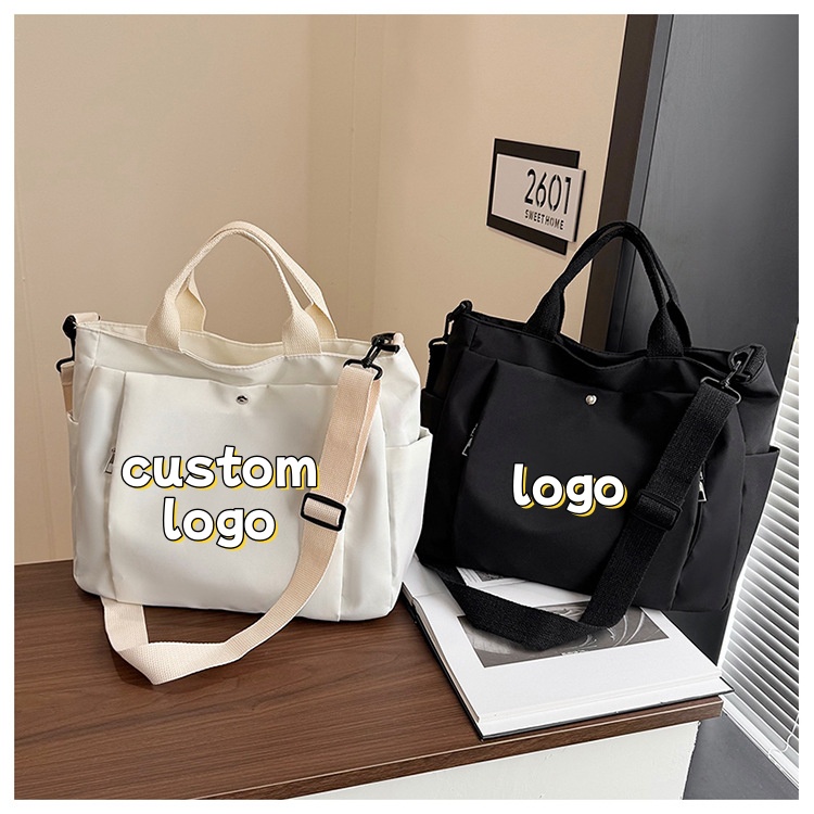 Women Bags Logo - Custom Logo Tote Bag 2-in-1 Handbag