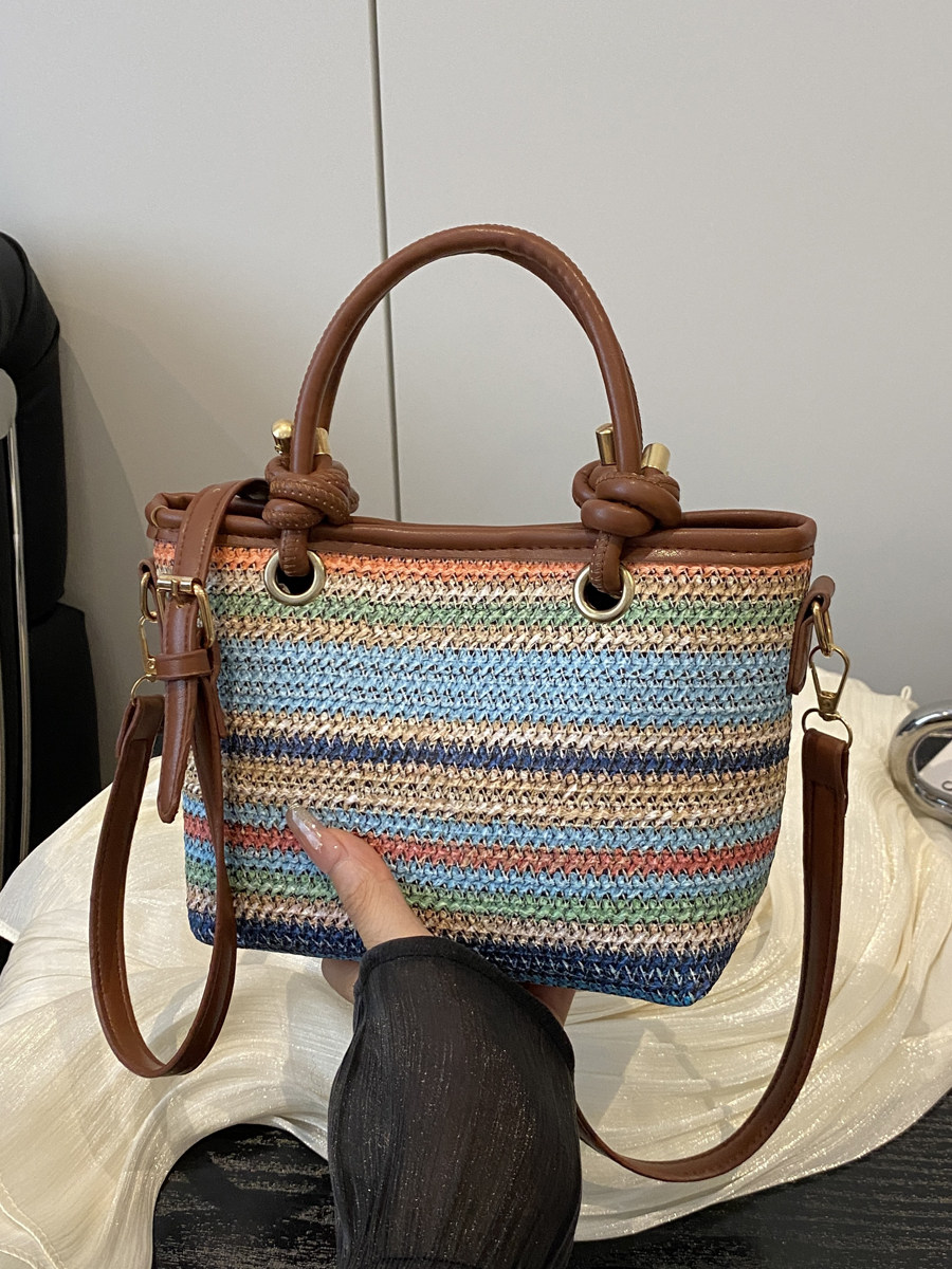 Handheld woven bag for women,  - đánh giá và giá Women Handheld Bags