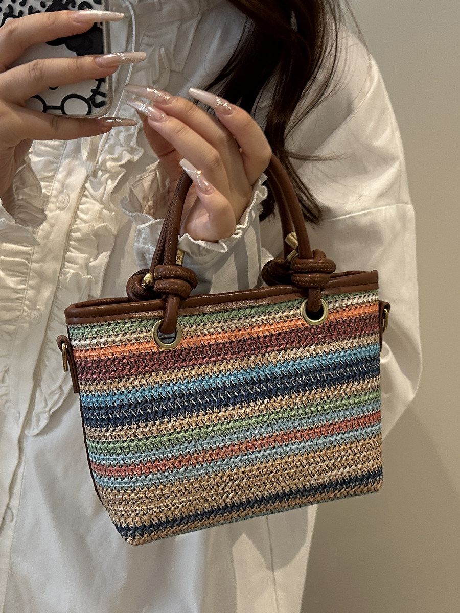 Handheld woven bag for women,  - đánh giá và giá Women Handheld Bags