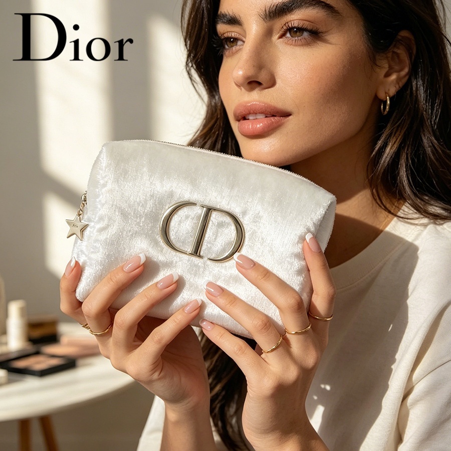 Dior’s Bag White Velvet Travel - đánh giá và giá Women Bags Logo