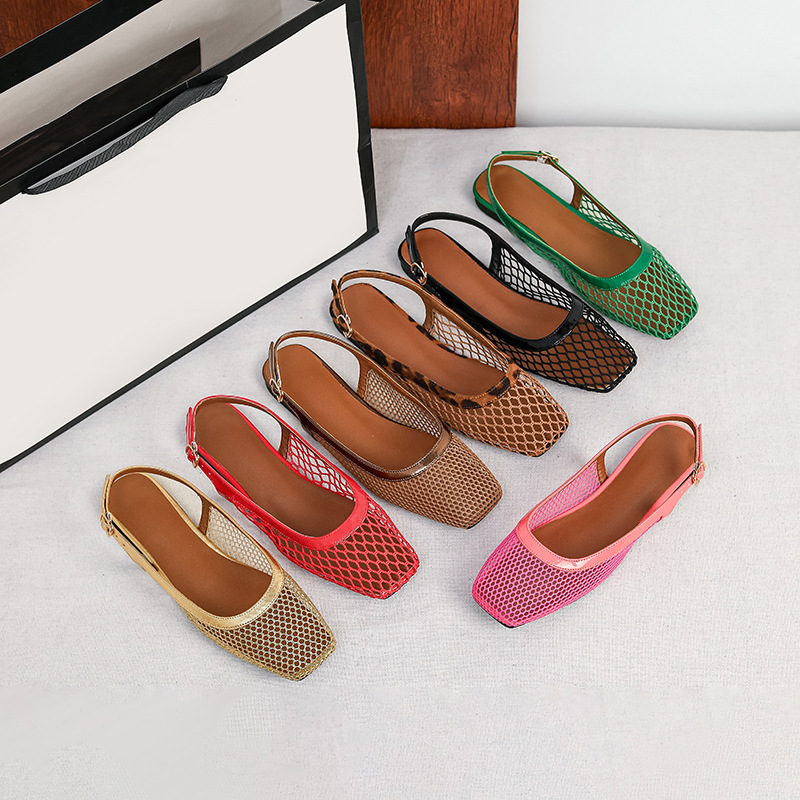 Mesh square head slippers bag  - đánh giá và giá Women Bags And Shoes