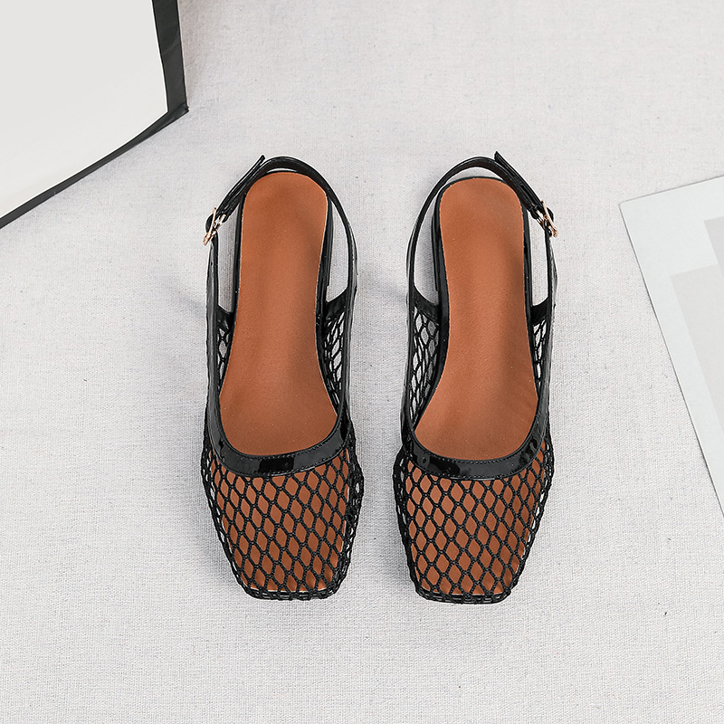 Mesh square head slippers bag  - đánh giá và giá Women Bags And Shoes