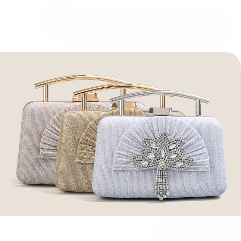 Temperament Metal Dinner Bag B - đánh giá và giá Women Handheld Bags