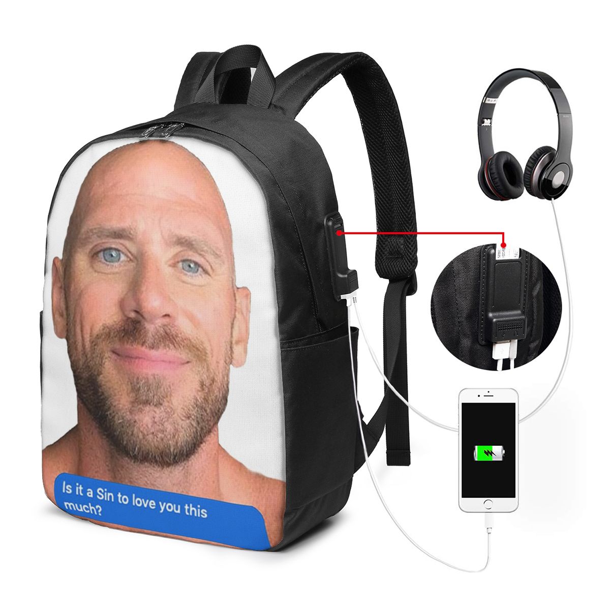 Johnny Sins Flirty Text Bubble - đánh giá và giá Women Bags For Travel