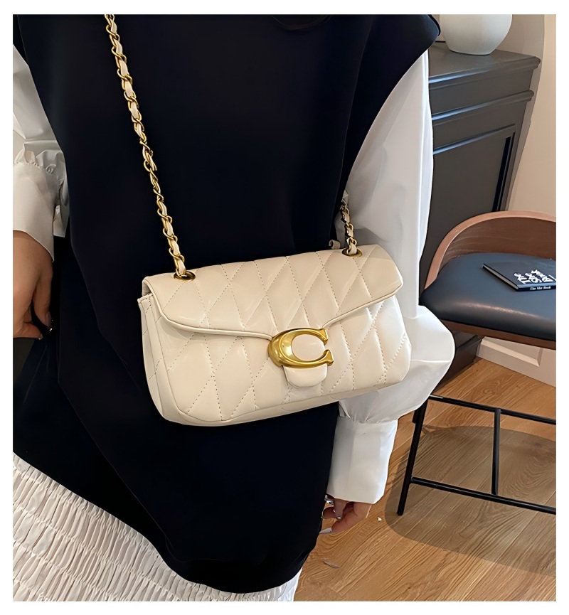 Women Quilted Leather Shoulder - đánh giá và giá Women Bags Logo