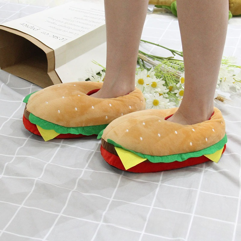 New Cartoon Hamburger Plush Sl - đánh giá và giá Women Bags And Shoes