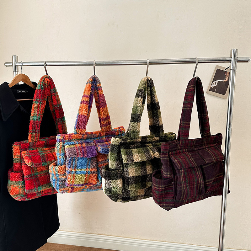 Lamb Fleece tote bags for wome - đánh giá và giá Women Handheld Bags