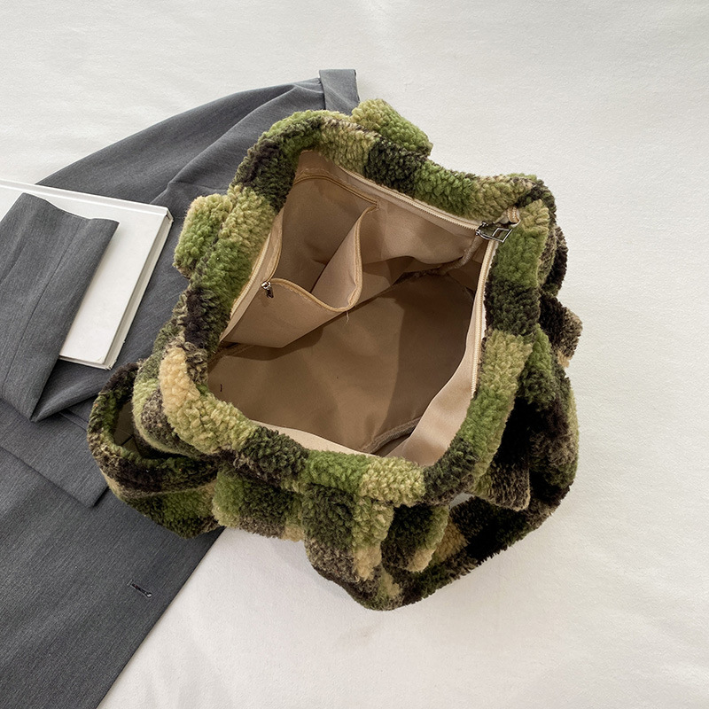 Lamb Fleece tote bags for wome - đánh giá và giá Women Handheld Bags