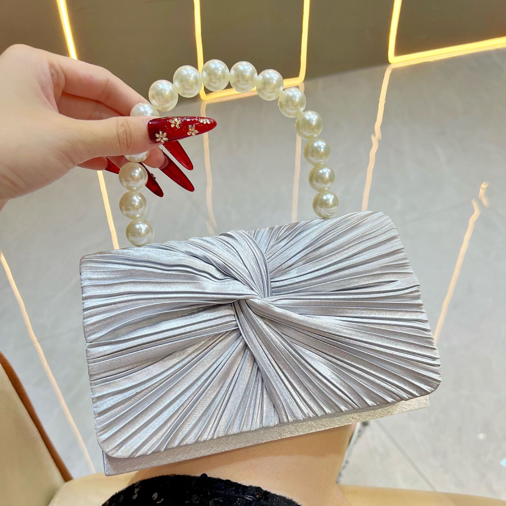 Women's Luxury Sweet Pleated E - đánh giá và giá Women'S Evening Bags