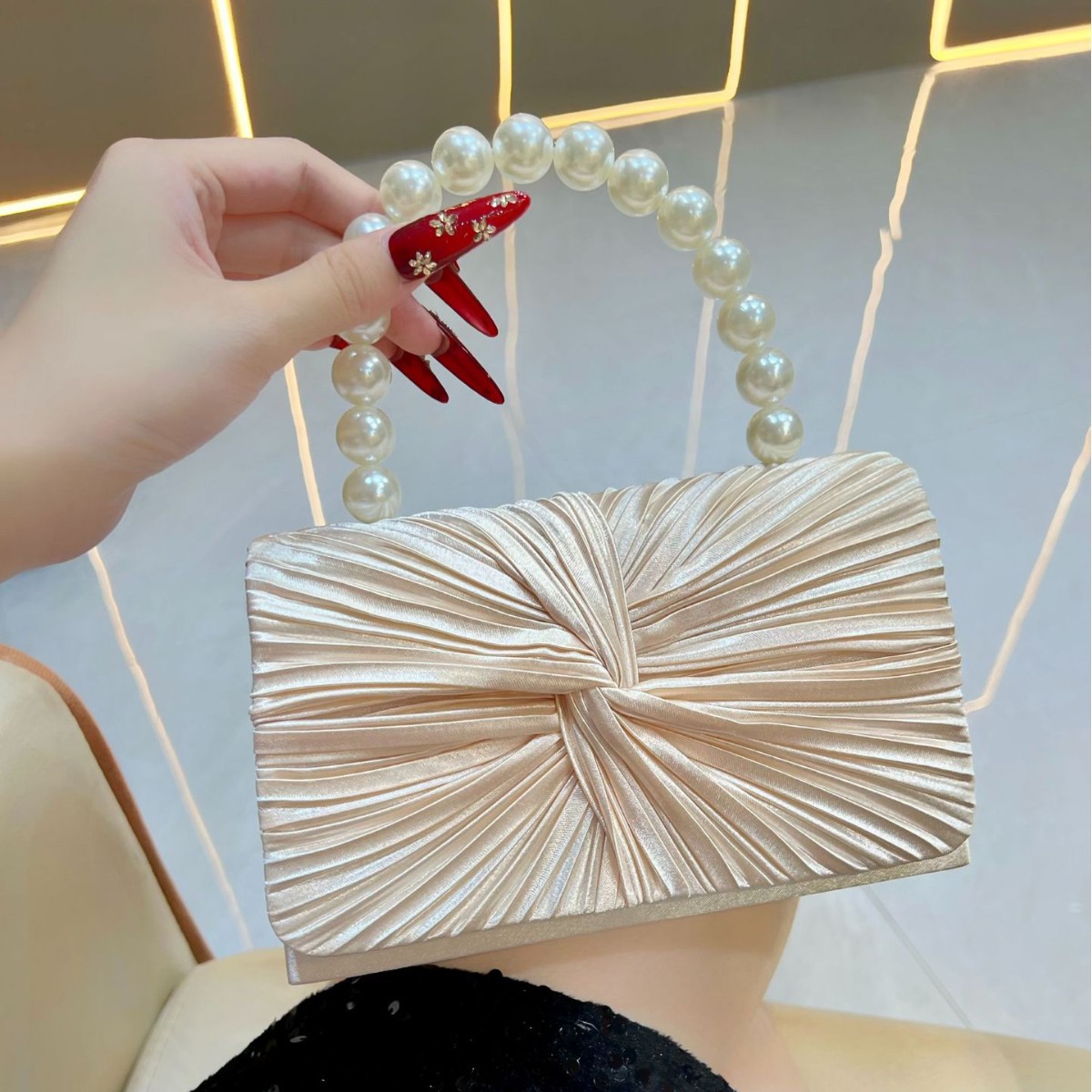 Women's Luxury Sweet Pleated E - đánh giá và giá Women'S Evening Bags