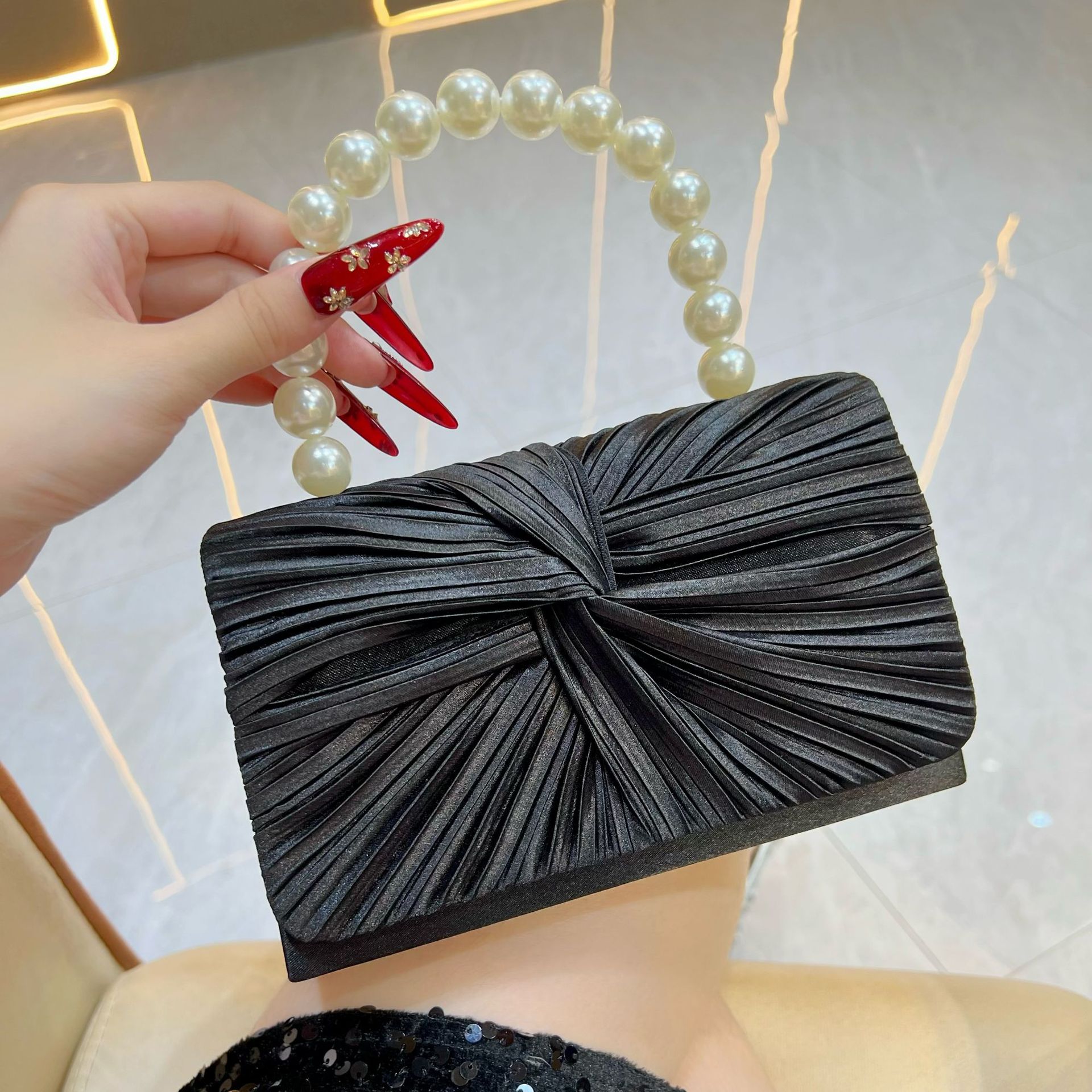 Women's Luxury Sweet Pleated E - đánh giá và giá Women'S Evening Bags