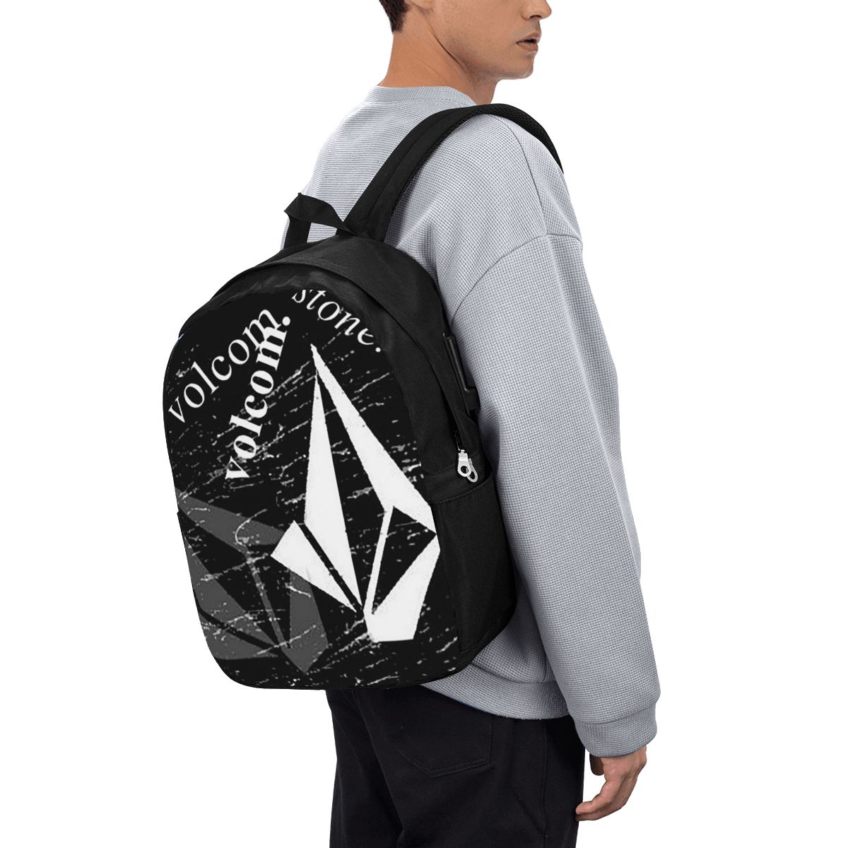 V-Volcom Logo Backpack Travel  - đánh giá và giá Women Bags Logo