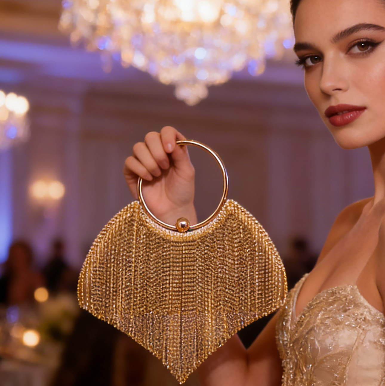 Luxury Glitter Women Clutch Ev - đánh giá và giá Women'S Evening Bags