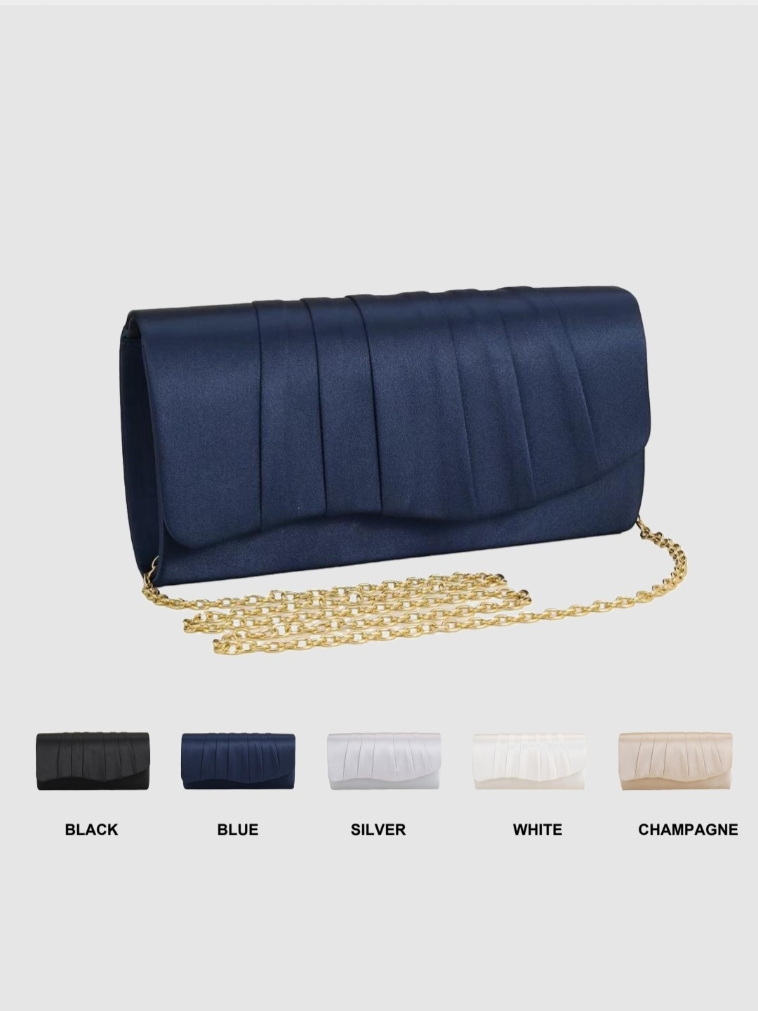Ladies Dinner Bag Pleated Soli - đánh giá và giá Clutch Bag Evening