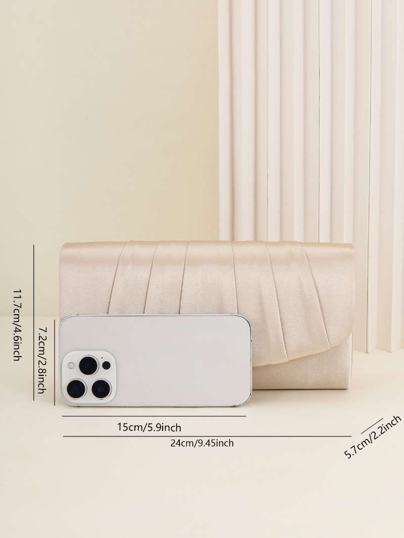 Ladies Dinner Bag Pleated Soli - đánh giá và giá Clutch Bag Evening