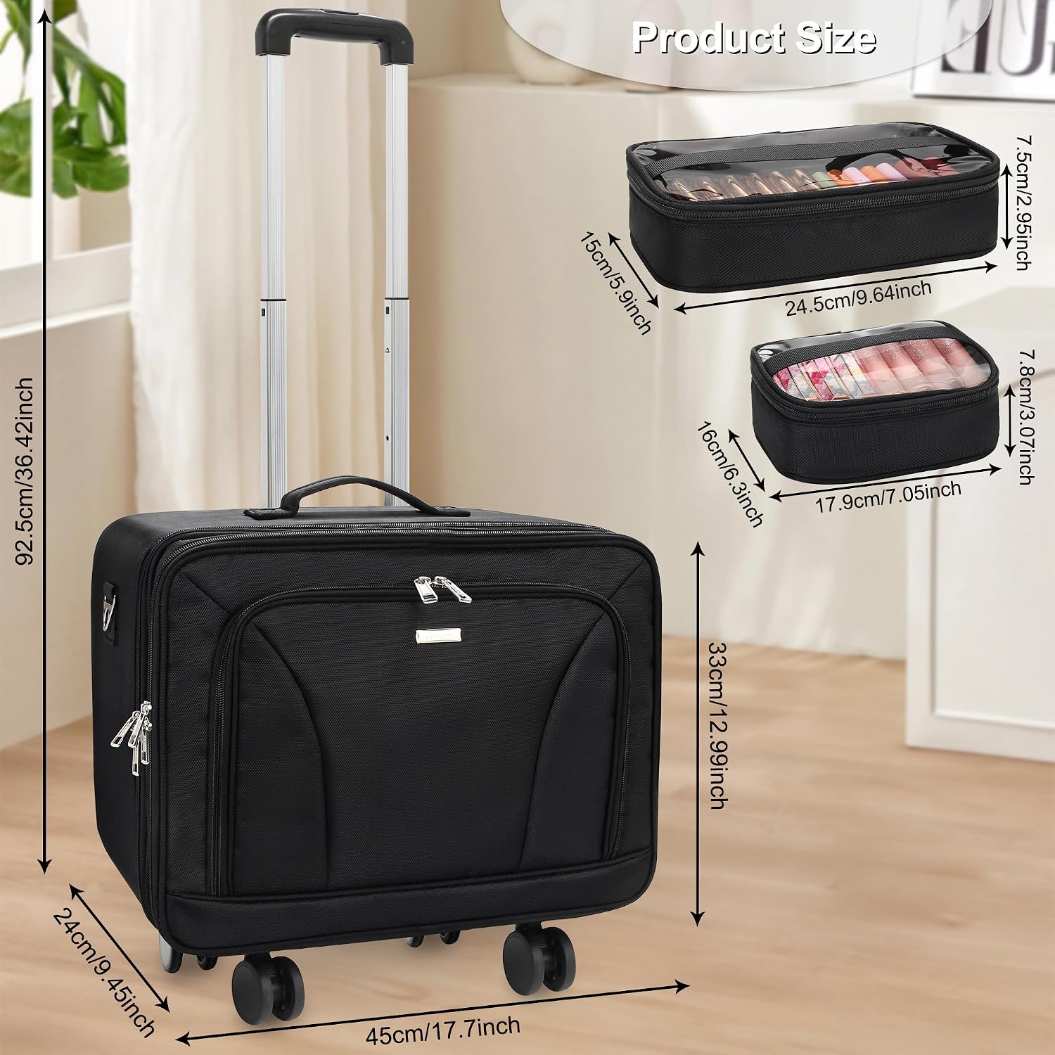 Extra Large Rolling Makeup Tra - đánh giá và giá Women Bags For Travel