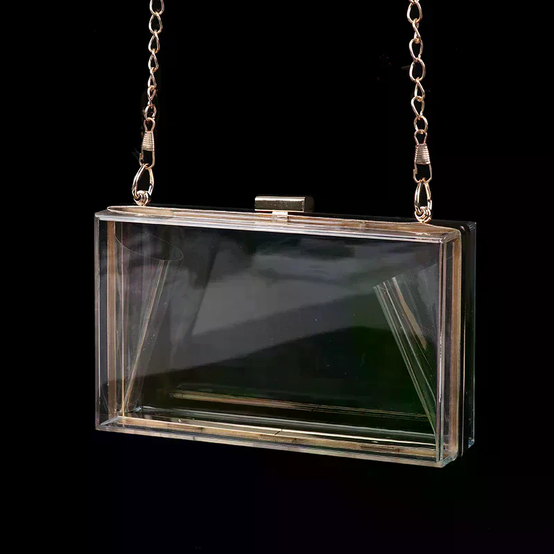 Transparent Acrylic Box Clutch - đánh giá và giá Women'S Evening Bags