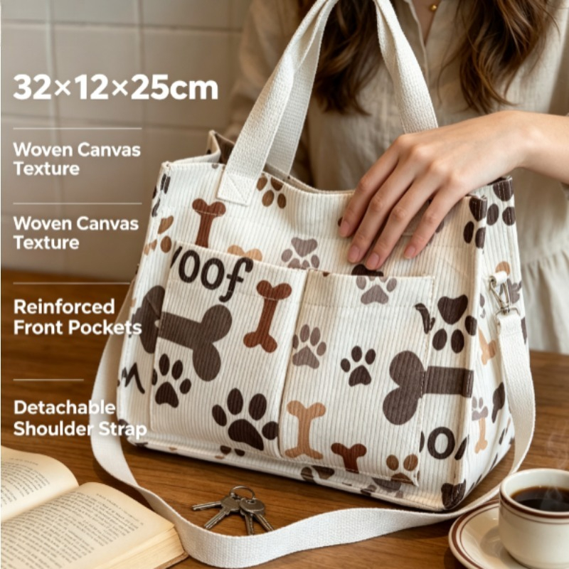 Fashion Corduroy Eco Bag, Larg - đánh giá và giá Women Handheld Bags