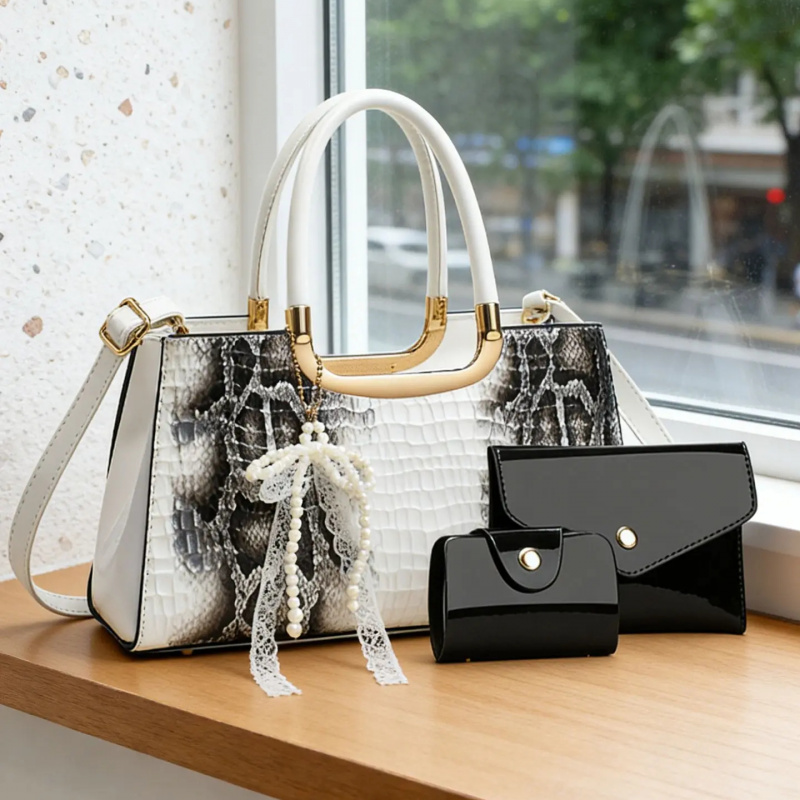 Women's Handbag Set, Crocodile - đánh giá và giá Women'S Evening Bags