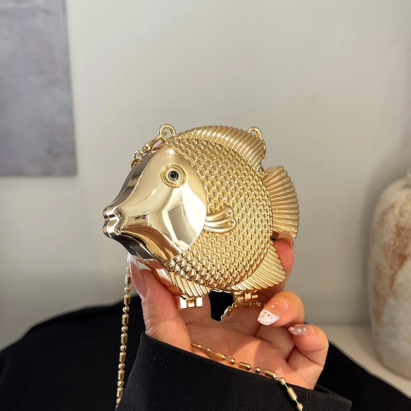 Cute Little Fish Shape Metal M - đánh giá và giá Women'S Evening Bags