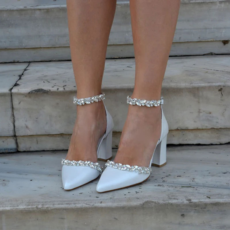 Pointed High Heel Thick Heel S - đánh giá và giá Women Bags And Shoes