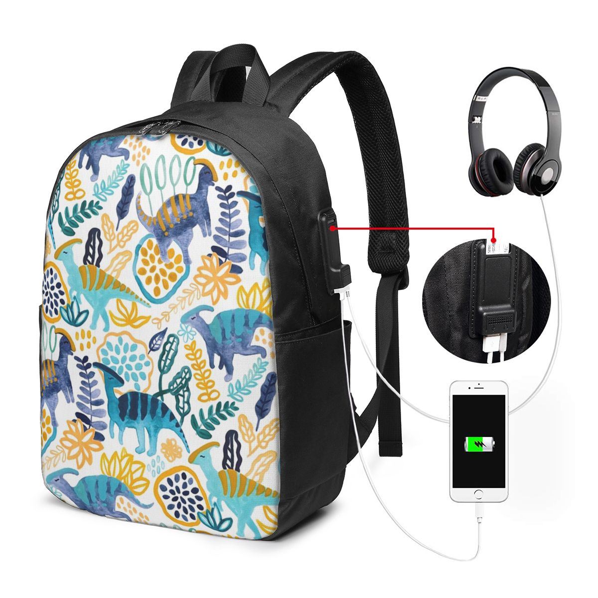 Gouache Parasaurolophuses Back - đánh giá và giá Women Bags For Travel